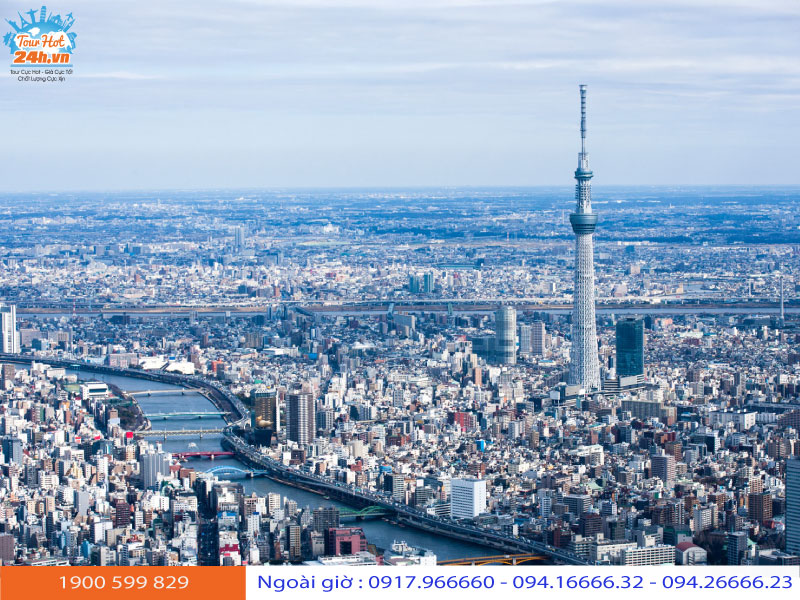 Tham quan Tokyo Skytree  Tháp truyền hình cao nhất thế giới  Tugocomvn