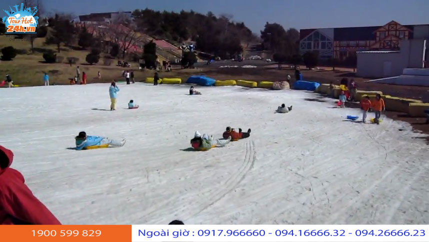 truot-tuyet Trải nghiệm trượt tuyết tại Grinpa Snow Field