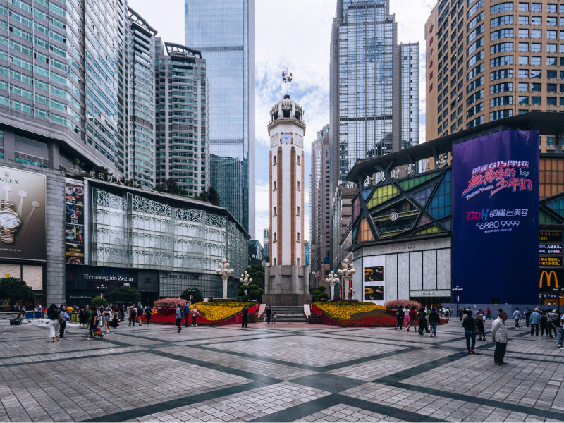 quang-truong-Jiefangbei-trung-khanh